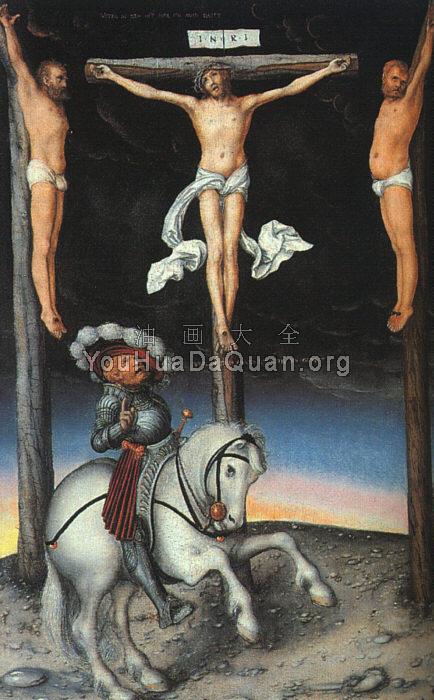 The Crucifixion with the Converted Centurion - 卢卡斯·伊尔·韦基奥·克拉纳赫